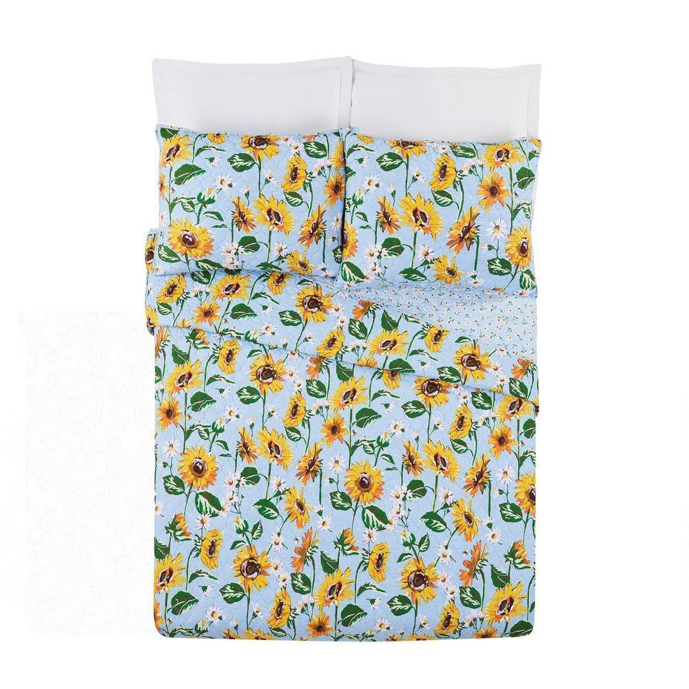 Vera Bradley Vera Bradley Sunflower Sky 3 Piece Quilt Set