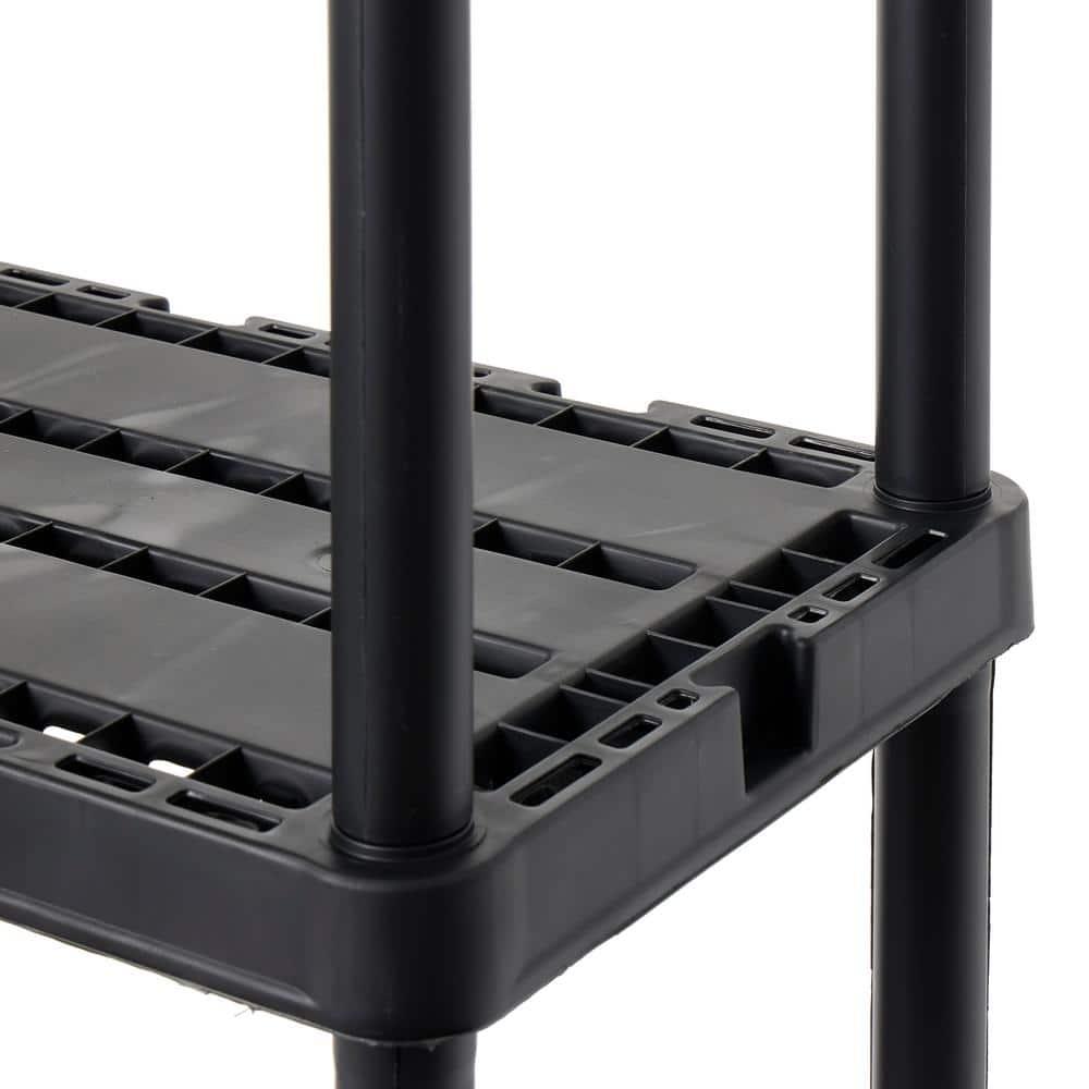Gracious Living Gracious Living Knect A Shelf Light Fixed Storage 4 Shelf Shelving Unit (4 Pack) (Set of 4)