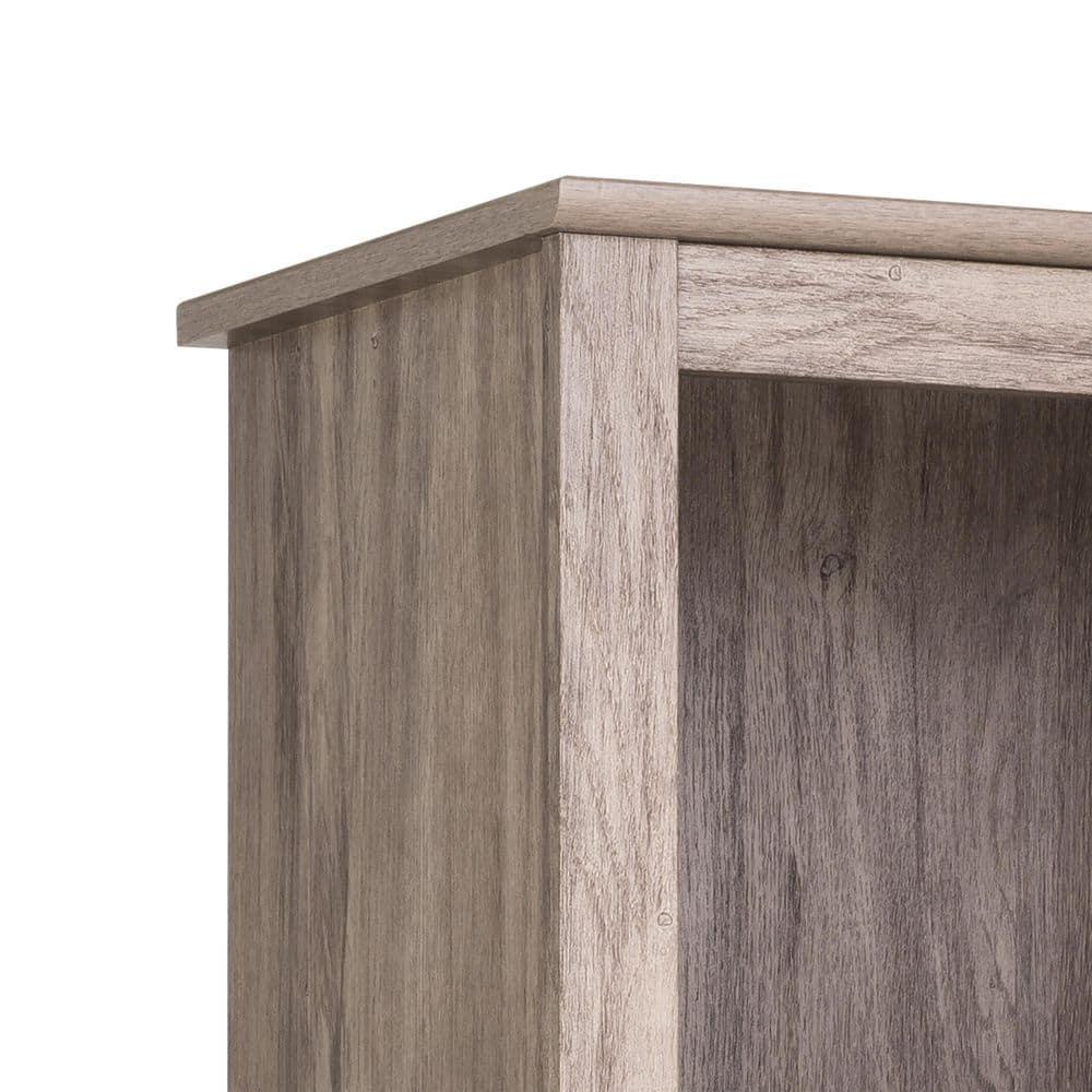 Prepac Tall 6-Shelf Bookcase, Drifted Gray