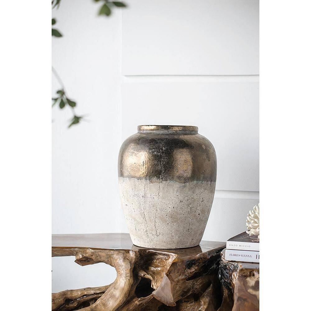 Libra 15.8'' Handmade Terracotta Table Vase