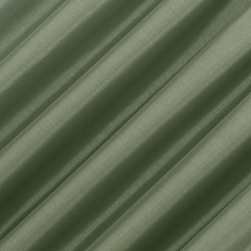 Faux Dupioni Silk Thermal Extreme 100% Blackout Back Tab Curtain Panel