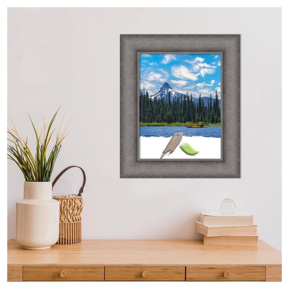 Amanti Art Burnished Concrete Wood Picture Frame Opening Size 11x14 in.