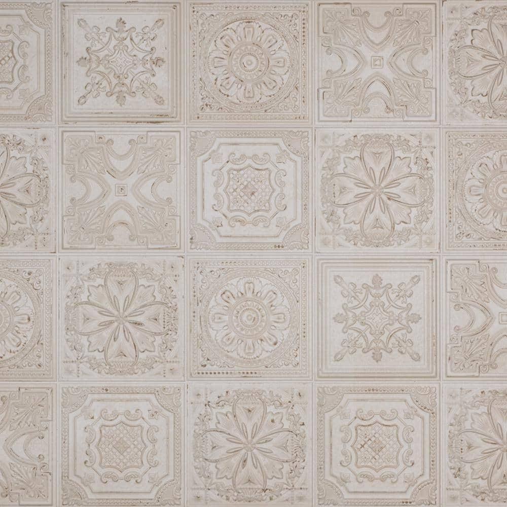 Fitz 8" x 8" Ceramic Patterned Wall Tile