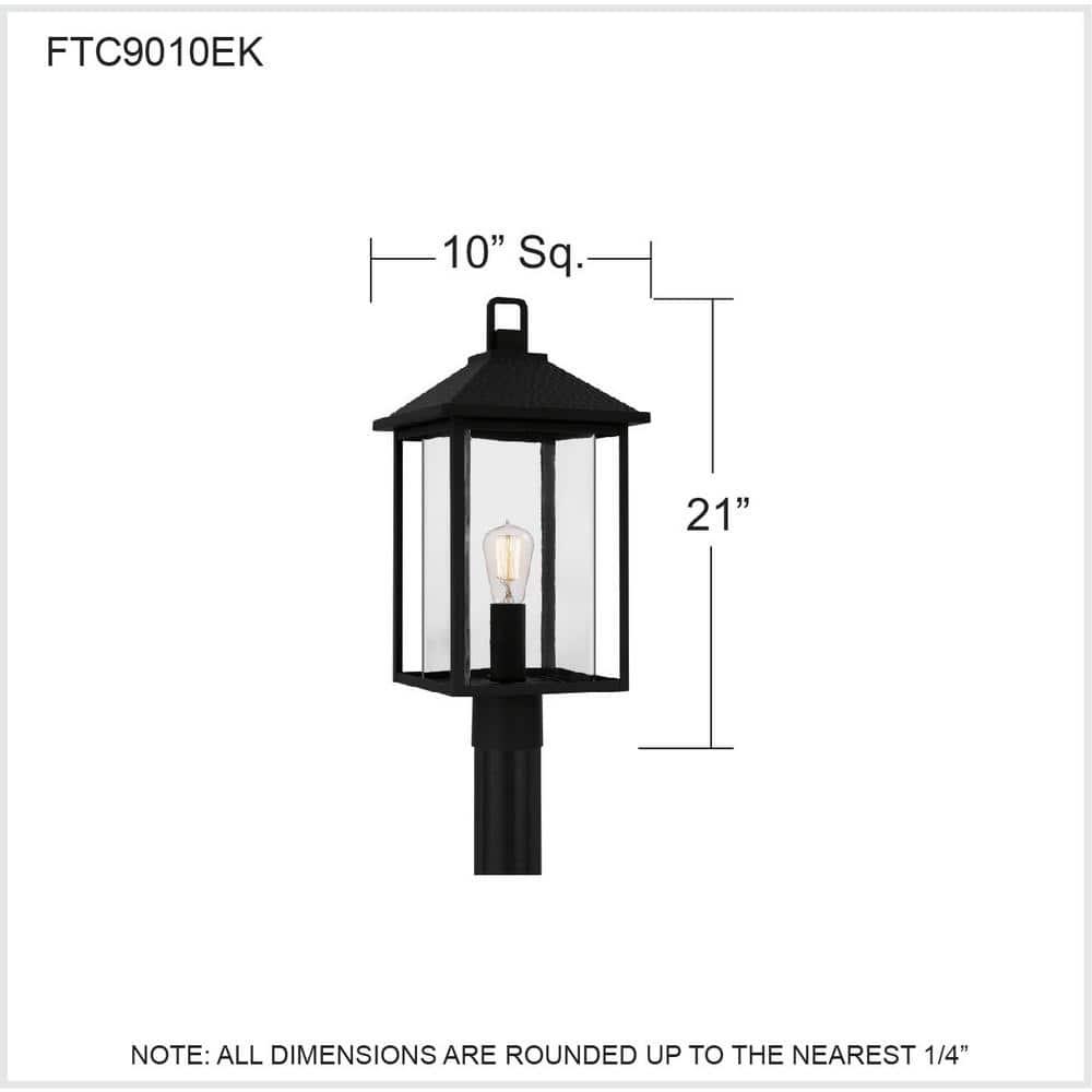 Quoizel Lighting Fletcher 1 - Light Post Light in  Earth Black