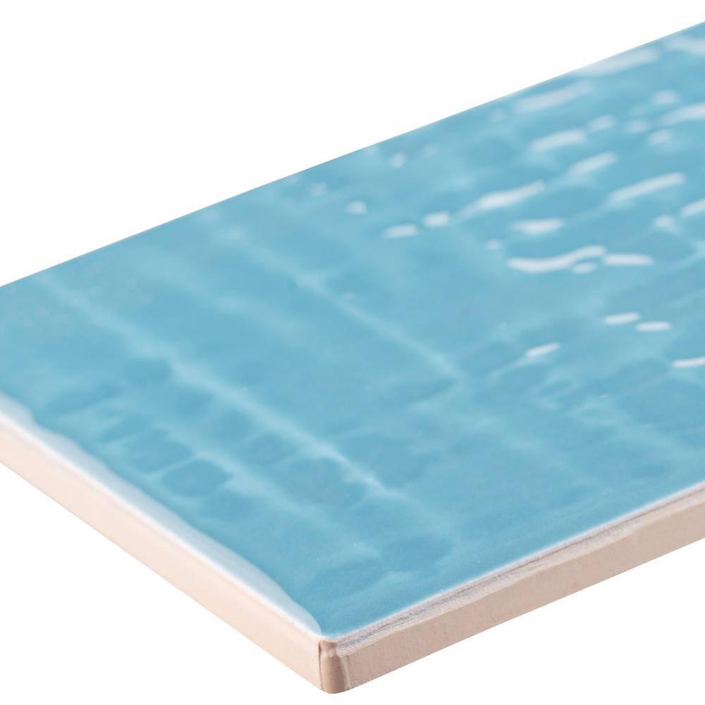 Andova Perfecto-Marvelli 4-in. x 16-in. Subway Textured Glossy Ceramic Wall Tile