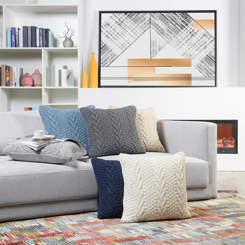 EverGrace Ratree Chunky Reversible Throw Pillow