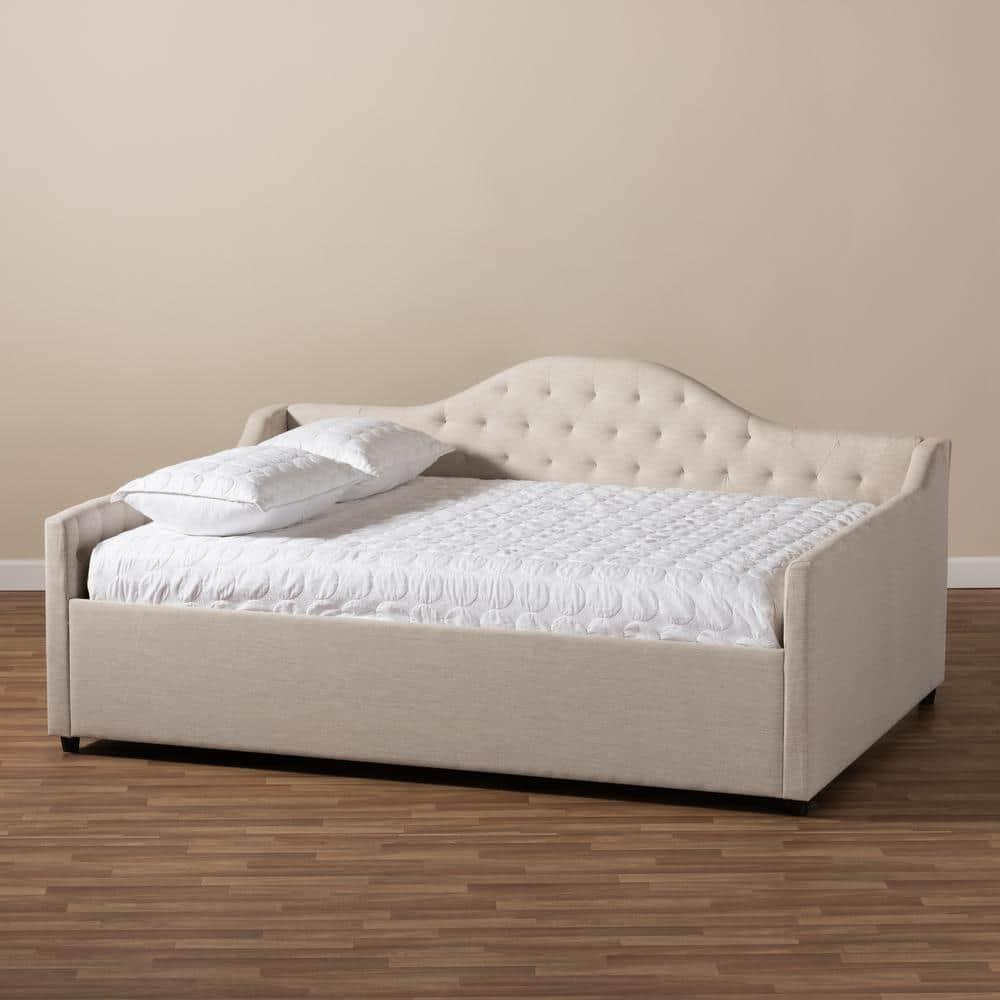 Baxton Studio Eliza Modern and Contemporary Fabric Upholstered Daybed