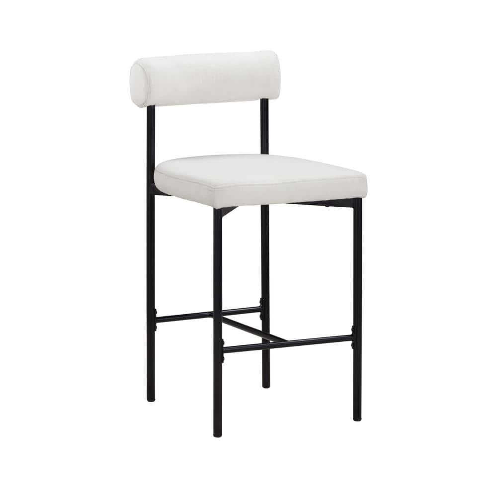 Dahlia Upholstered Counter Stool with Metal Frame