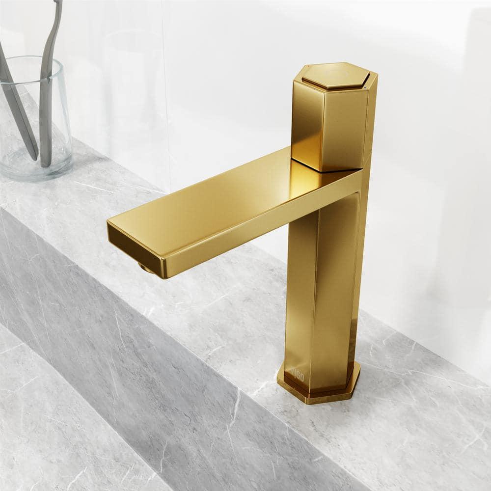 Nova 8" H Single Handle Single Hole Bathroom Faucet