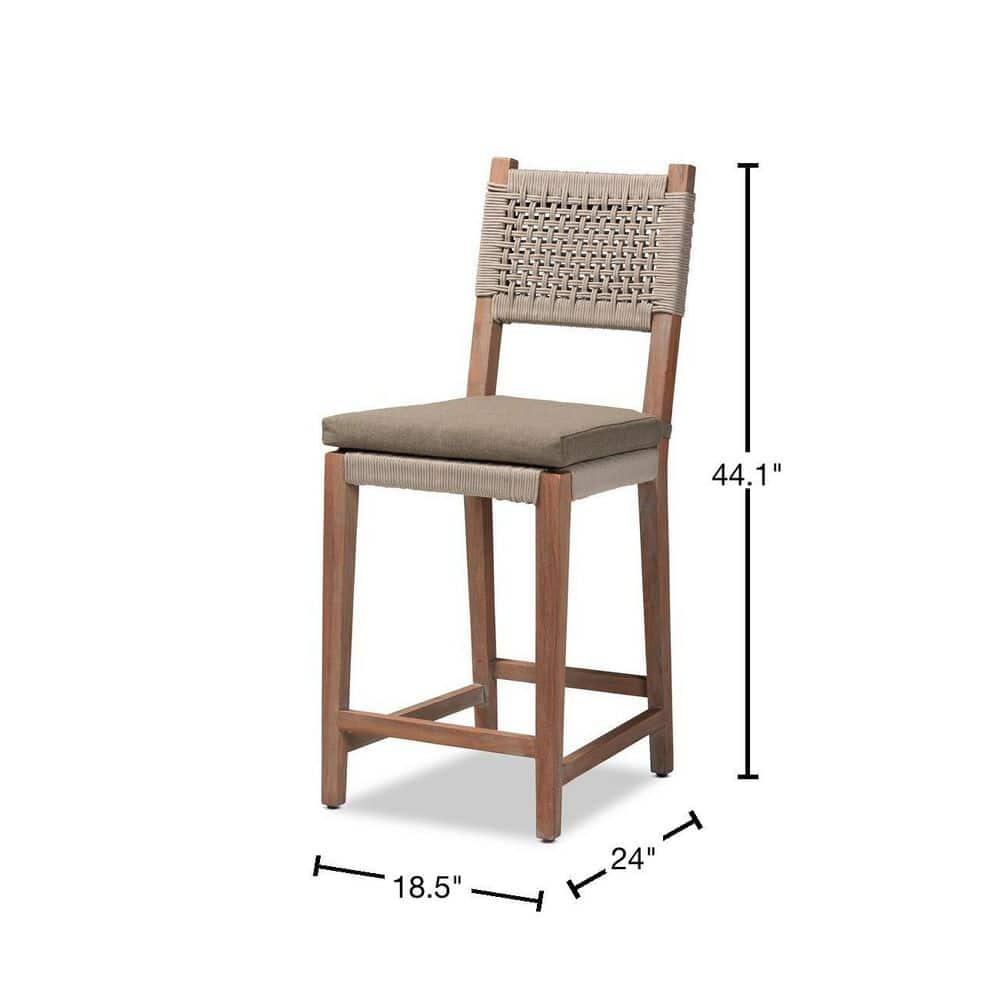 Bayou Breeze Datavia Solid Wood Counter Stool