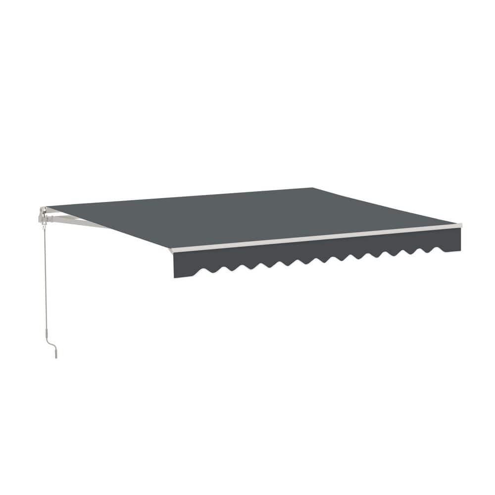 Retractable Patio Awning - White Frame