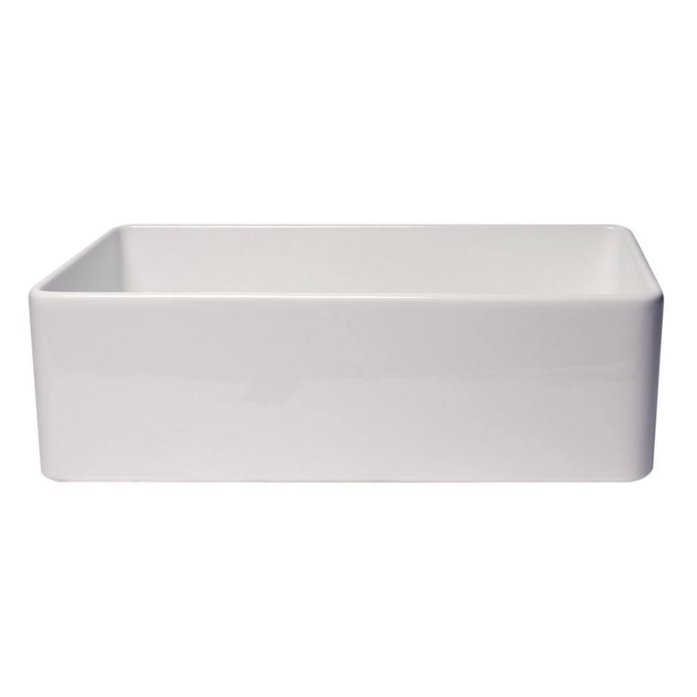 Alfi Brand 33'' L Farmhouse / Apron Single Bowl Fireclay Kitchen Sink ABF3318S-W