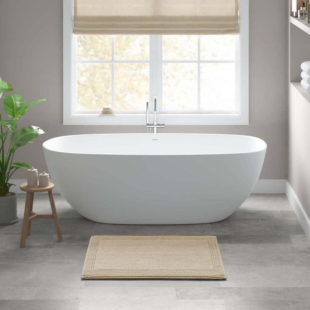 Madison Park Signature Splendor 100% Cotton Tufted 3000 GSM Reversible Bath Rug