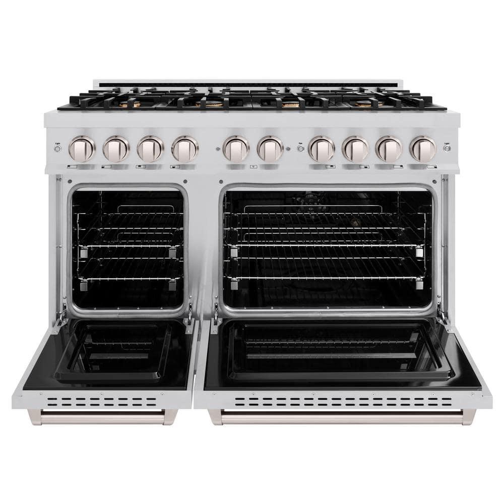 ZLINE ZLINE Autograph Edition 48 in. Classic Dual Fuel Range w/ 8 Burners & Accents CDR-BR-48