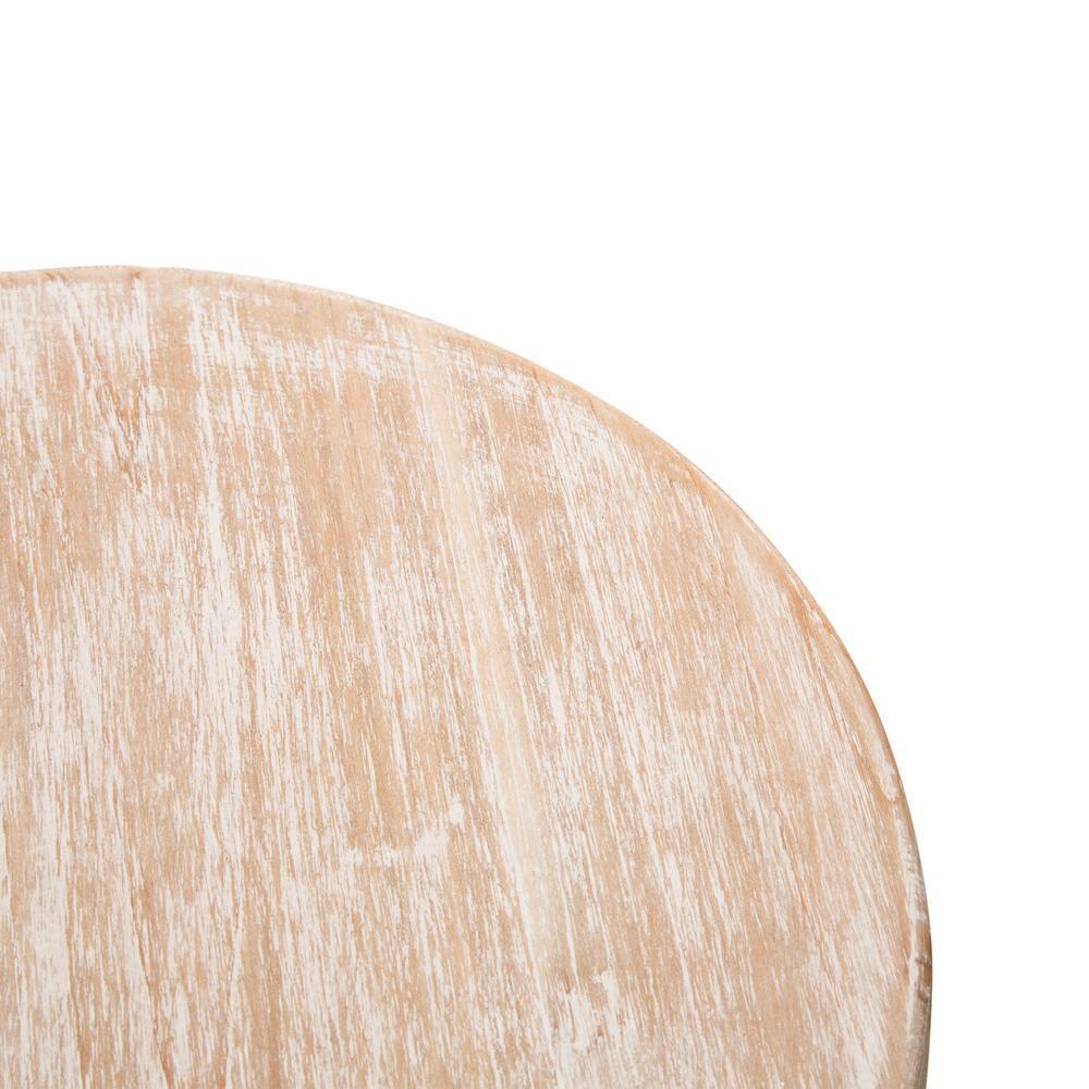 White Metal and Wood Farmhouse Storage Accent Stools, Set of 2