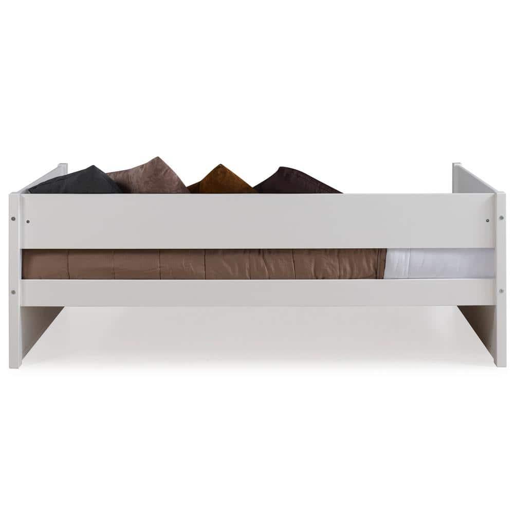Camaflexi Tribeca Solid Wood Twin Daybed and Trundle Set in White