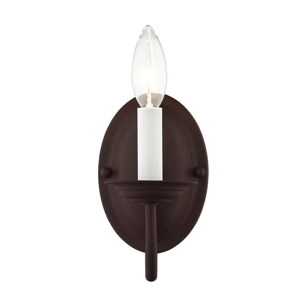 Livex Lighting Home Basics 1 - Light Wall Light in  Bronze