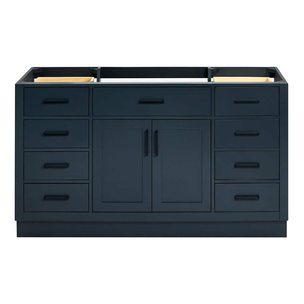 Ariel T060s-Bc Hepburn 60" Single Free Standing Vanity Cabinet Only - Blue