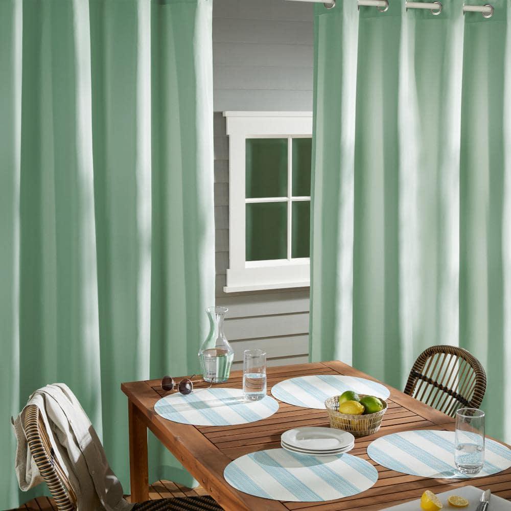 Cabana Solid Heavyweight Indoor Outdoor Curtains