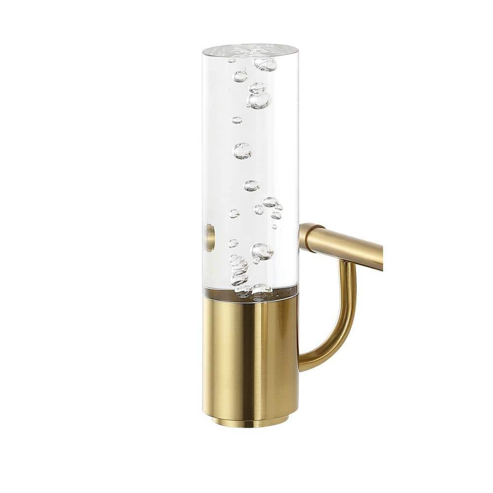 10.75" 2-Light Bolha Minimalist Bubble Acrylic/Iron Wall Sconce Light Brass/Gold - JONATHAN Y: ETL Listed, Modern Vanity Fixture