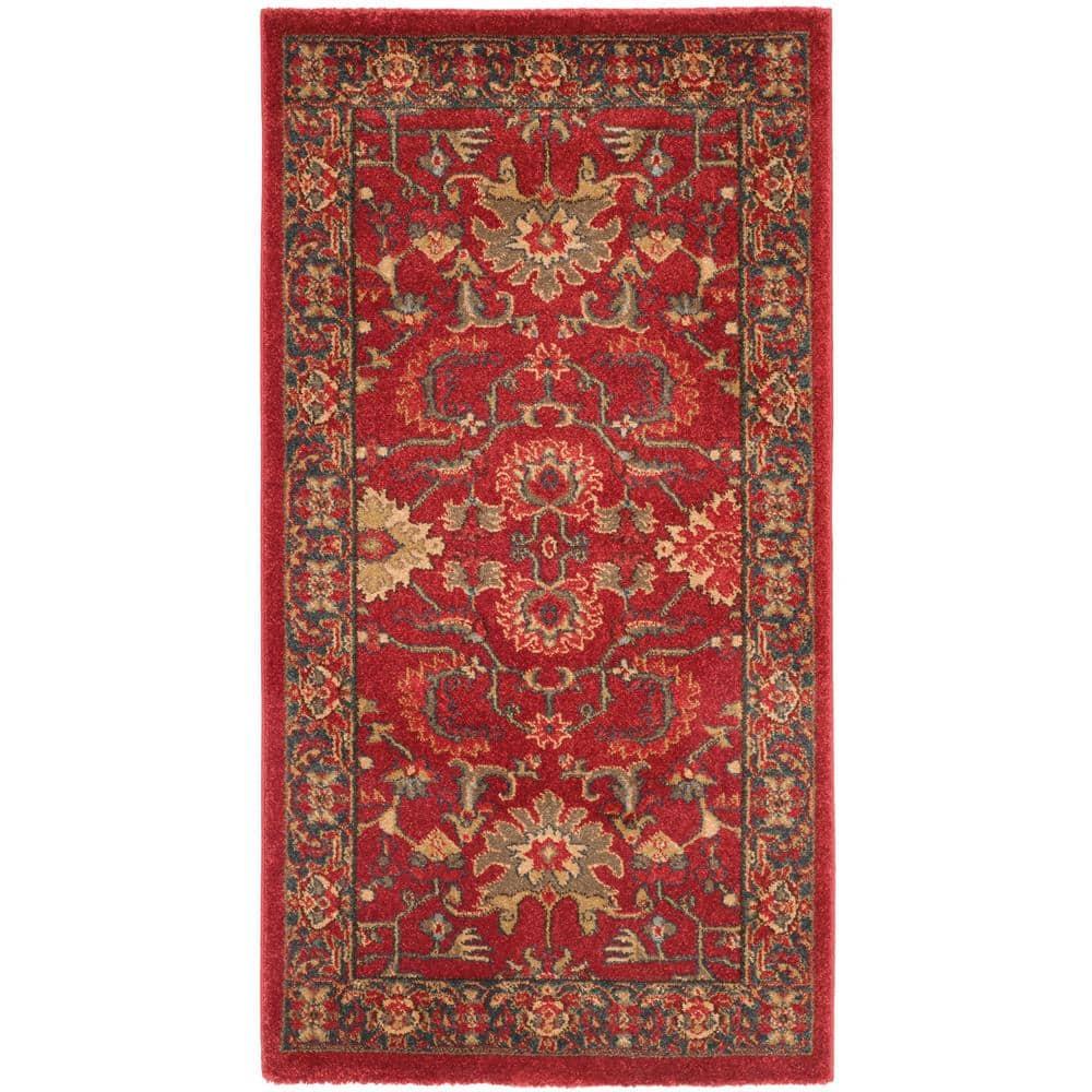 Mahal MAH693 Power Loomed Indoor Accent Rug - Red/Navy - 3'x5' - Safavieh