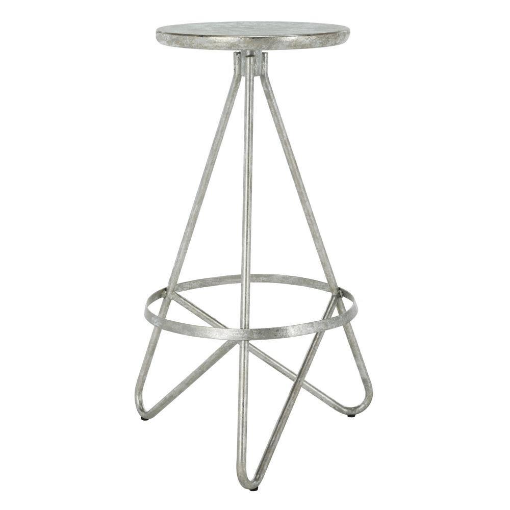 Galexia Bar Stool - BST3200 - Silver/Leaf - Safavieh