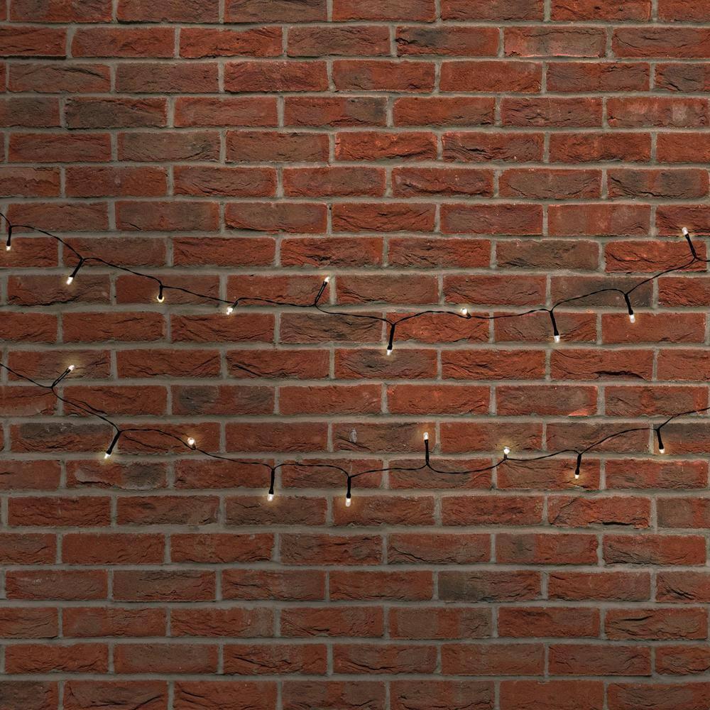 LumaBase Solar Powered Mini String Lights with 50 Soft White Bulbs