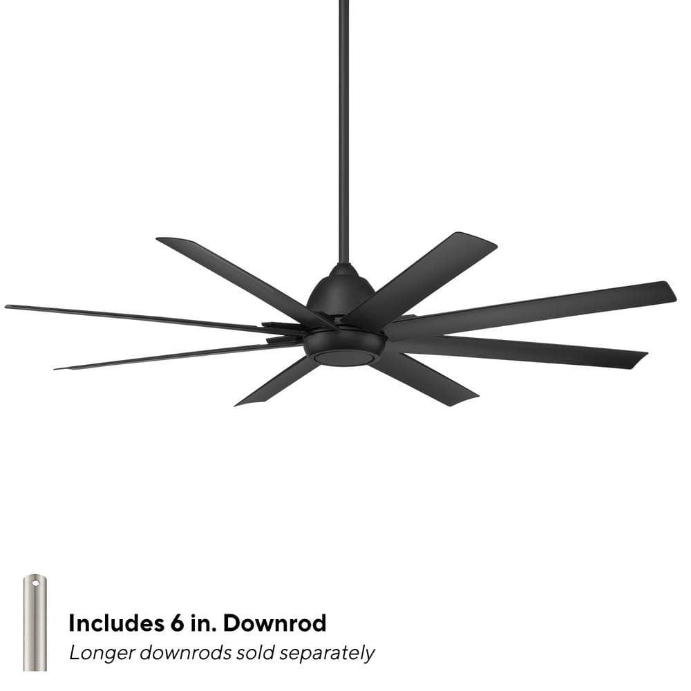 66" 8 - Blade Outdoor / Indoor Smart Ceiling Fan with Remote Control Included, Works With Google Assistant, Amazon Alexa and IOS/Android Mobile APP