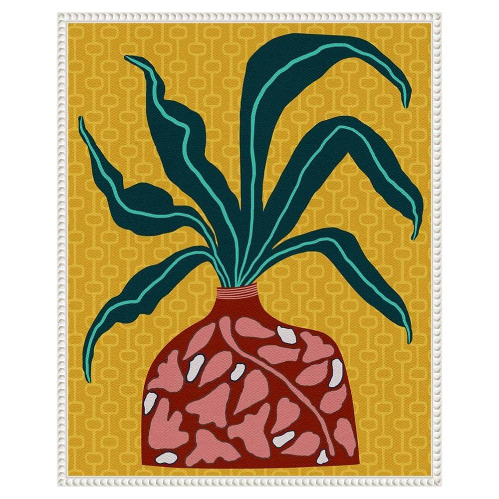 Amanti Art 23"x28" Snappy Botanical III by Regina Moore Framed Canvas Wall Art Print