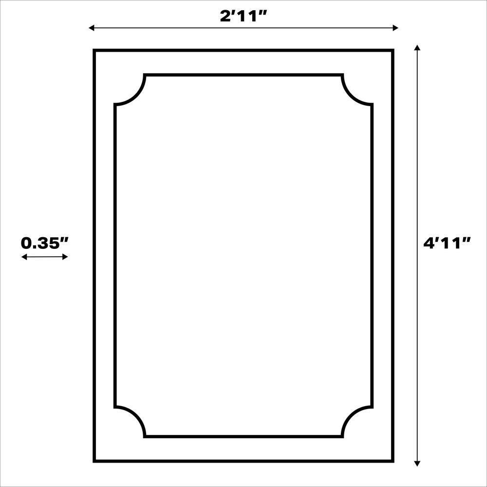 JONATHAN Y Isla Coastal Cottage Palm Frond Border Yellow/Cream 3 ft. x 5 ft. Indoor/Outdoor Area Rug