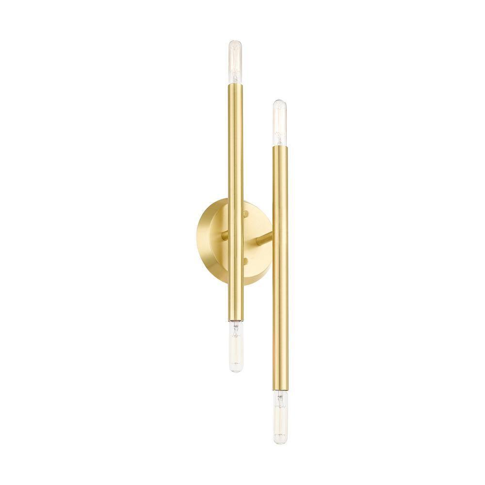 Livex Lighting Soho 4 - Light Wall Light in  Satin Brass
