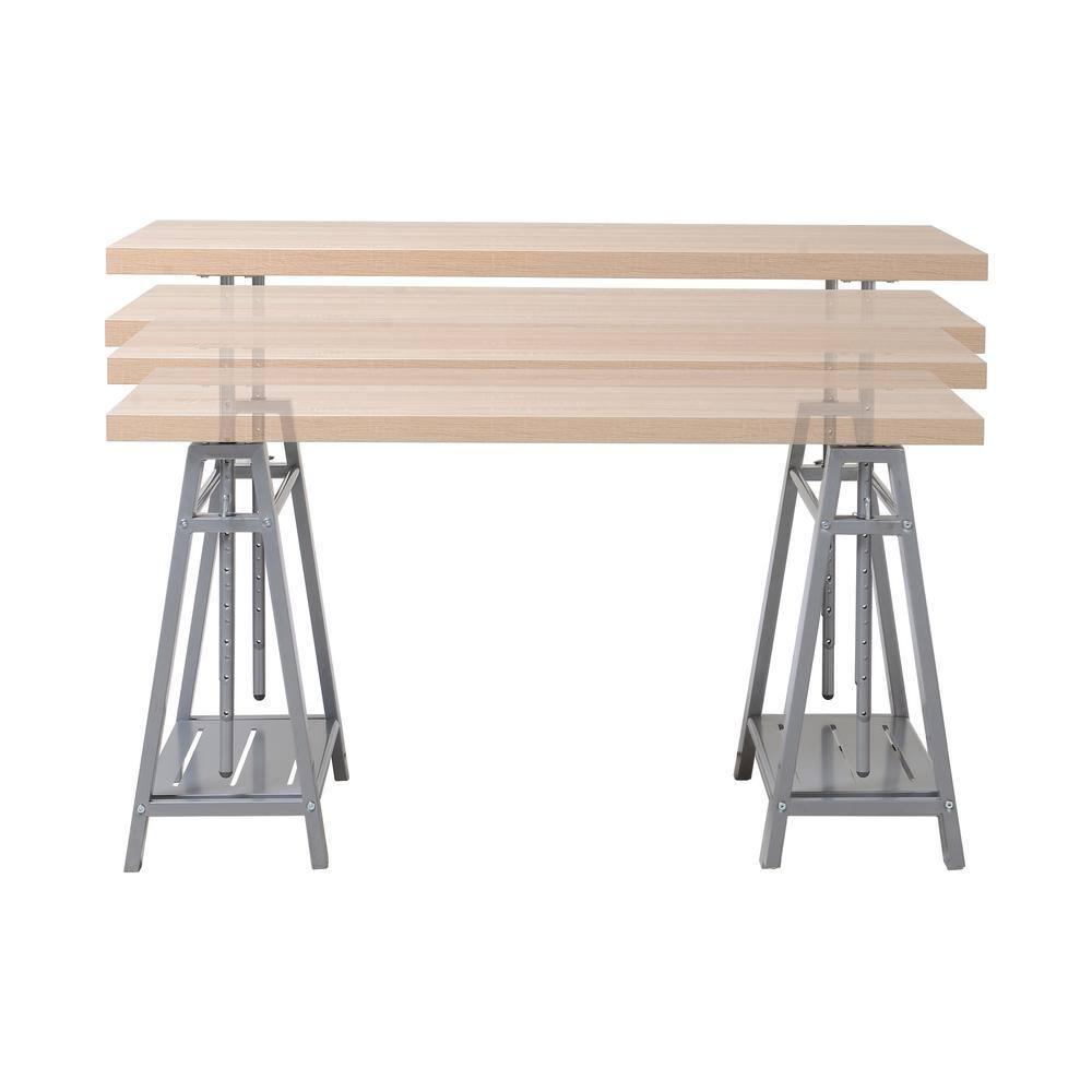 Williston Forge Cayuga Adjustable Solid Wood Top Standing Desk