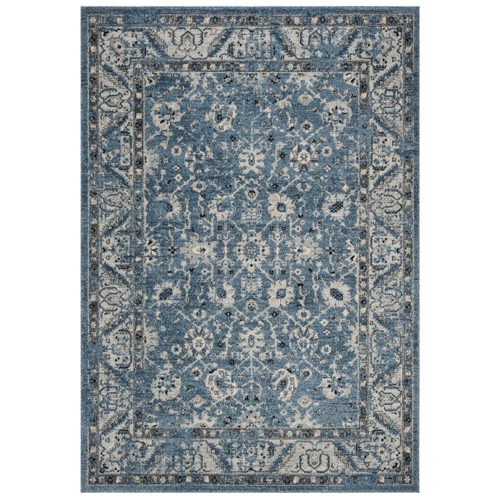 Charleston CHL413 Loomed Indoor Area Rug - Navy/Light Grey - 6'x9' - Safavieh