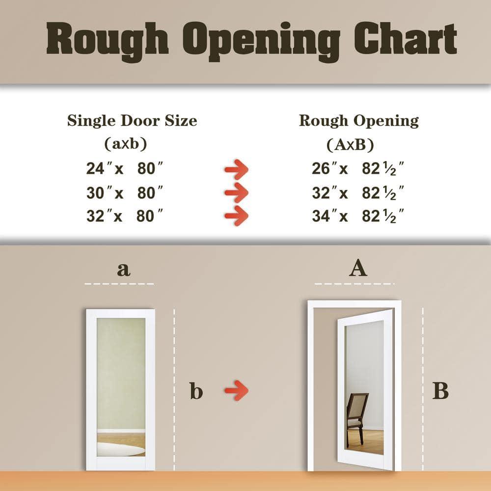 CHIC MODE Interior Dutch Door - Half Frosted Glass Split Single Door Slab, Modern Style Farmhouse Closet Door, Natural Pine Wood(Not Include Door Hinges)