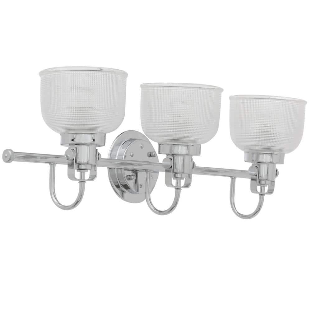 Rosser 3 Light Transparent Dimmable Vanity Light