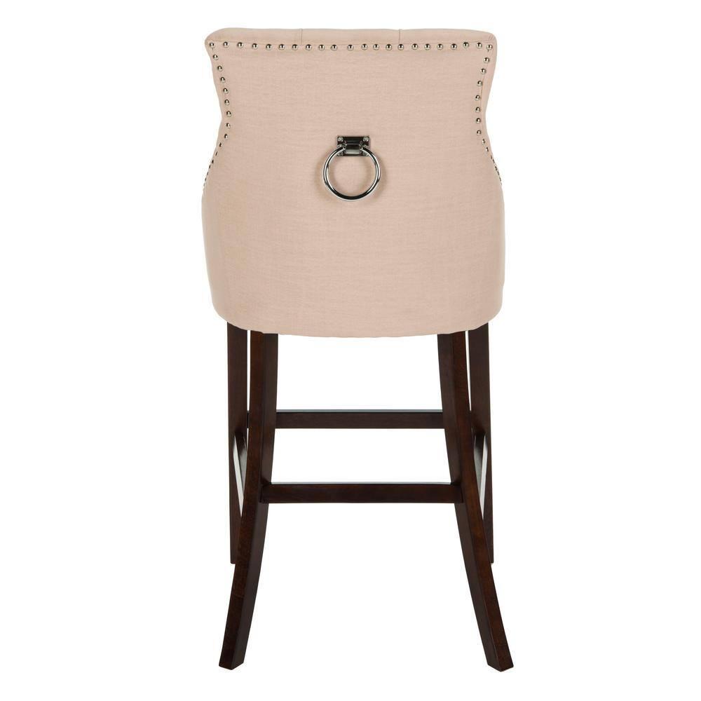 Safavieh Eleni Tufted Wing Back Bar Stool | Wayfair