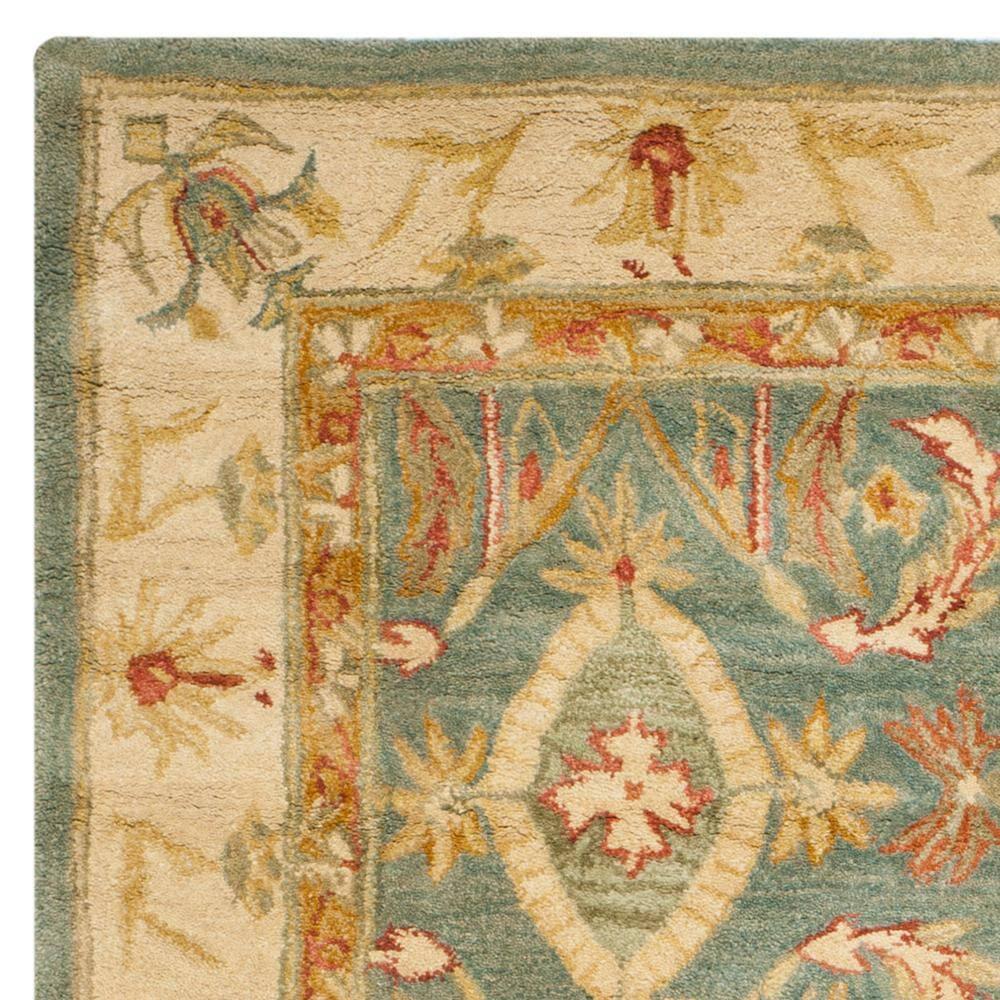 Anatolia AN544 Hand Tufted Indoor Area Rug - Light Blue/Ivory - 6'x9' - Safavieh