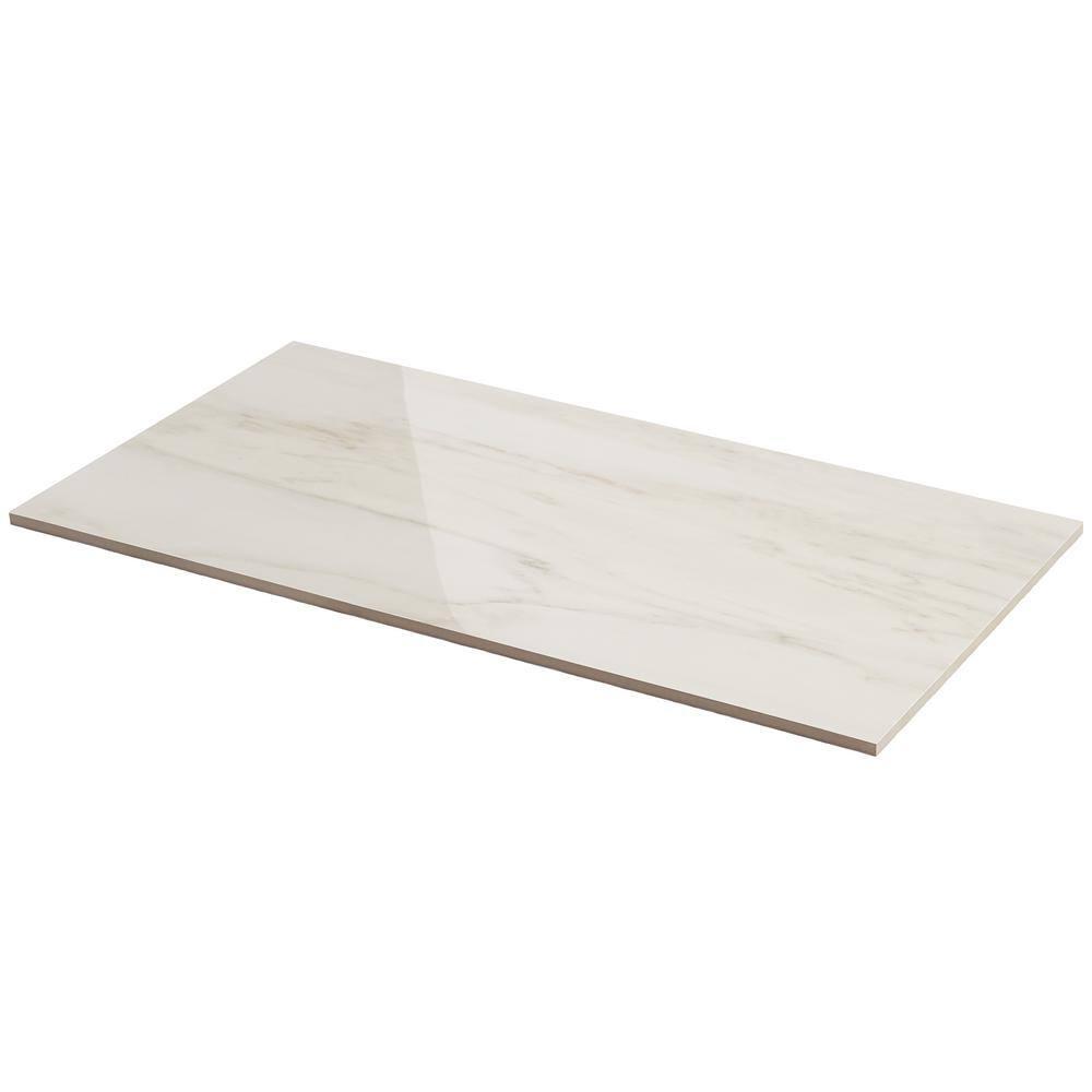 Bond Tile 12" x 24" Polished Marble Look Porcelain Floor and Wall Tile