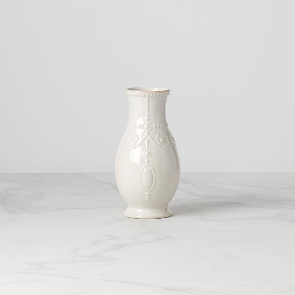 Lenox French Perle Giftware White 8" Fluted Vase