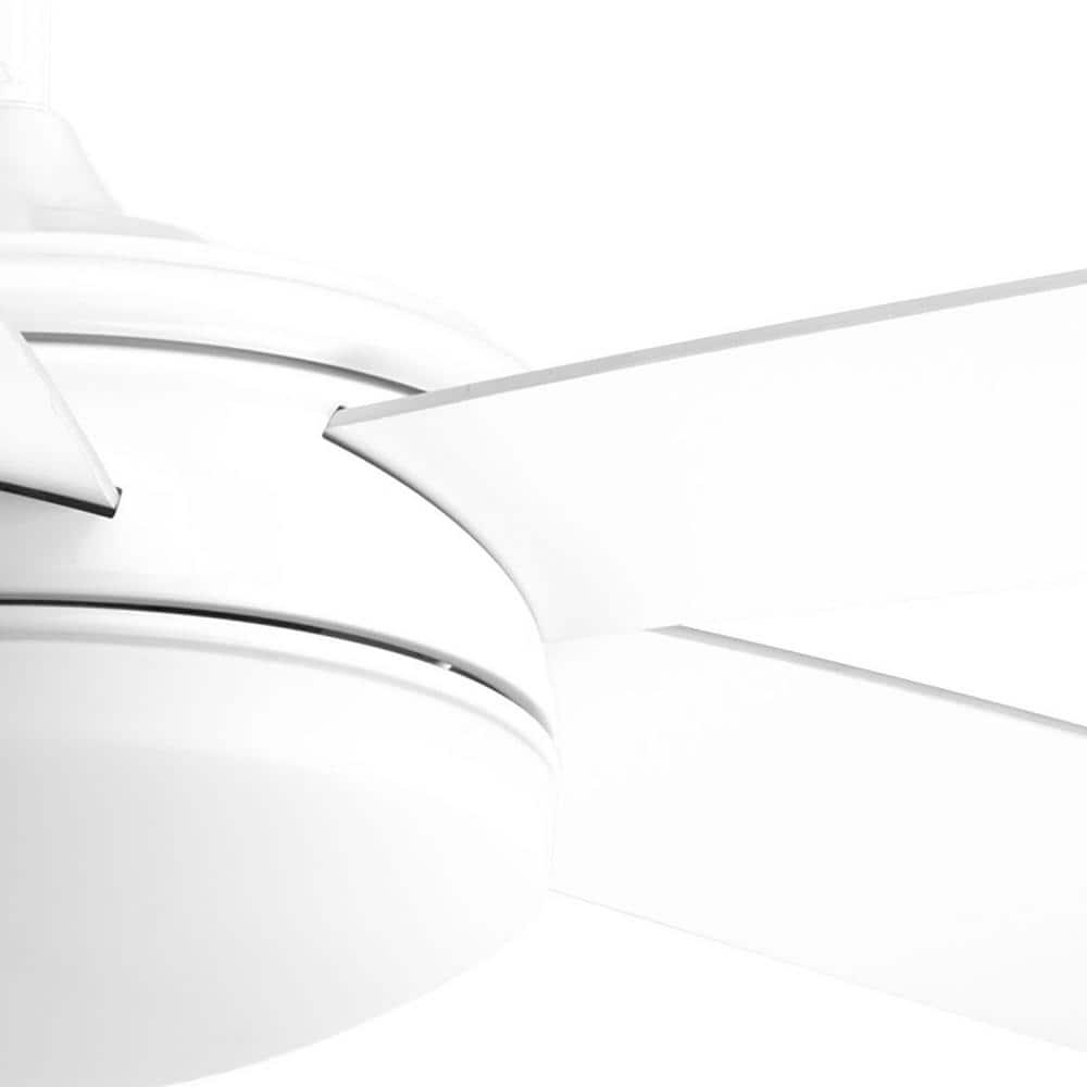 Fresno White 60" Ceiling Fan with Light and Remote