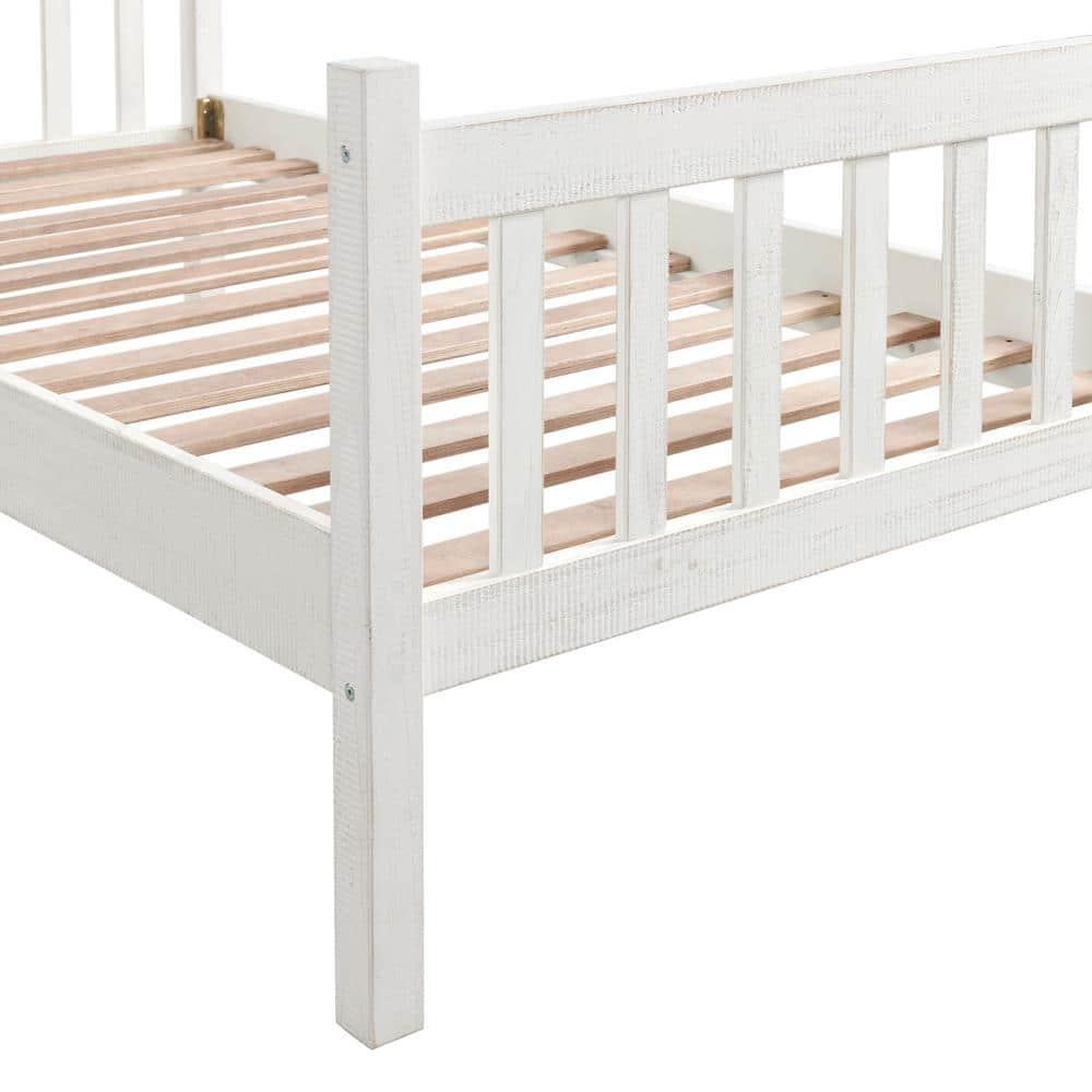 Alaterre Windsor Twin Wooden Weathered Beachhouse Farmhouse Industrial Bohemian Style Bed