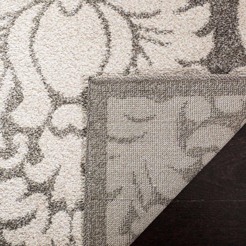 Amherst AMT427 Power Loomed Indoor Runner Rug - Dark Grey/Beige - 2'3"x13' - Safavieh