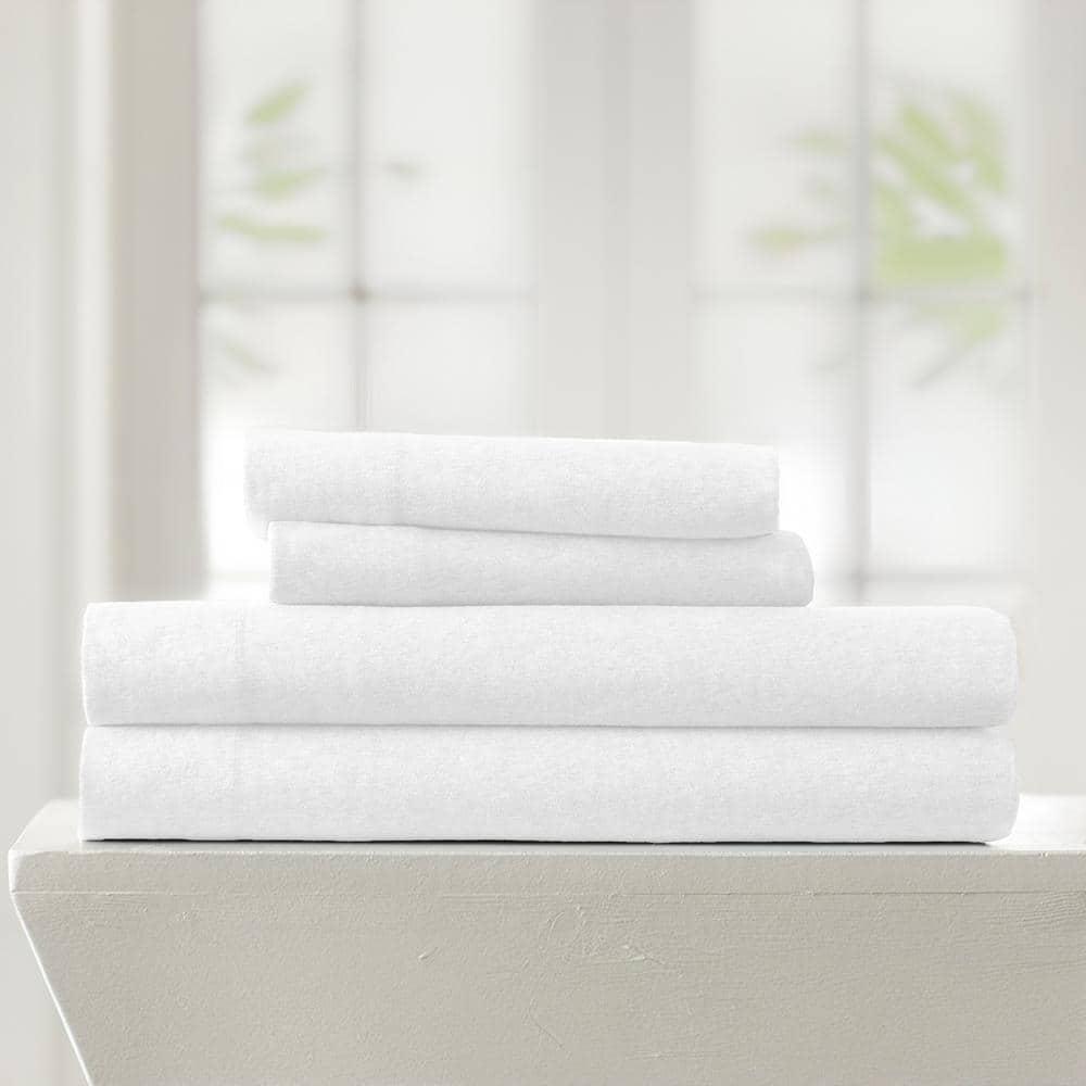 4 Piece 100% Cotton Jersey Knit Sheet Sets