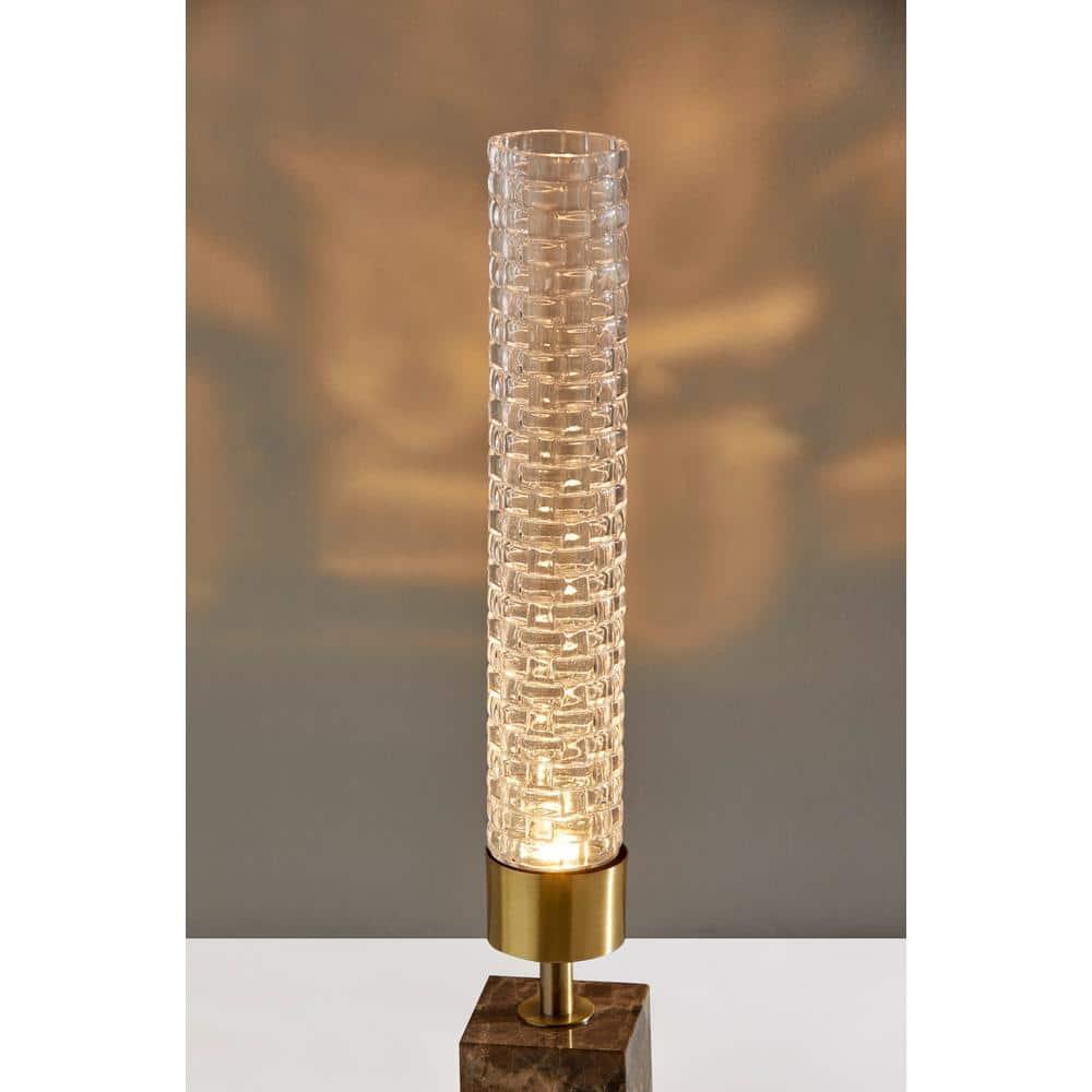 Tuberose Hand-Blown LED Table Lamp (19")