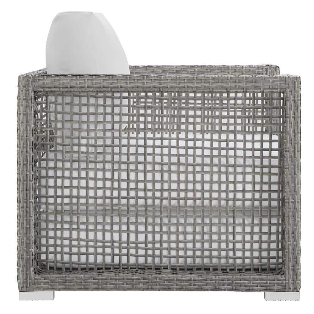 Modway Aura Outdoor Patio Rattan Armchair, Multiple Colors