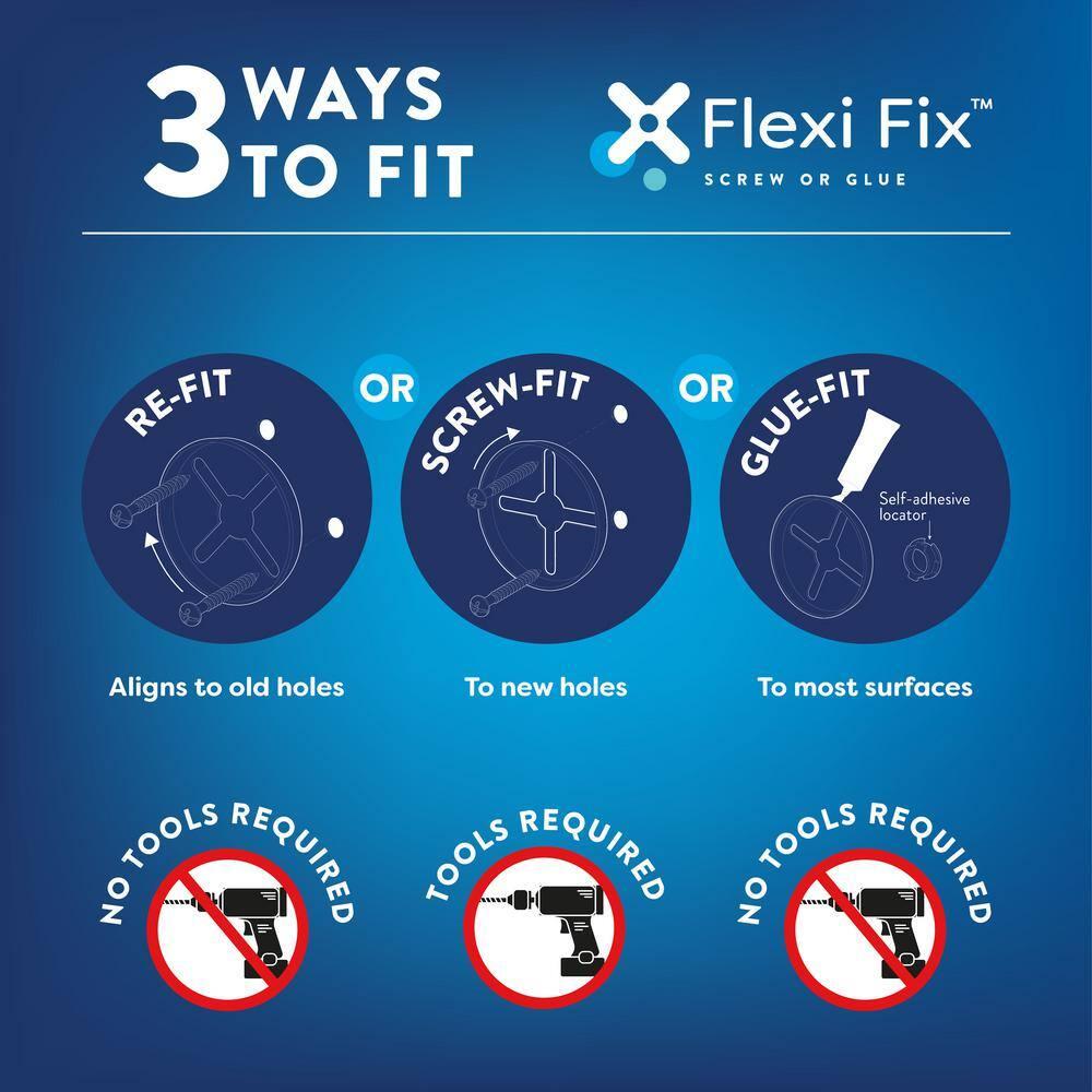 Croydex Pendle Flexi-Fix 27.76" Towel Bar, Chrome