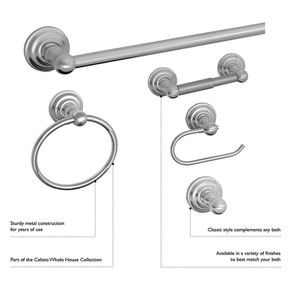 Calisto Euro Wall Mounted Toilet Paper Holder Oil Rubbed Bronze - Design House: Zinc Material, 1 Year Limited Warranty