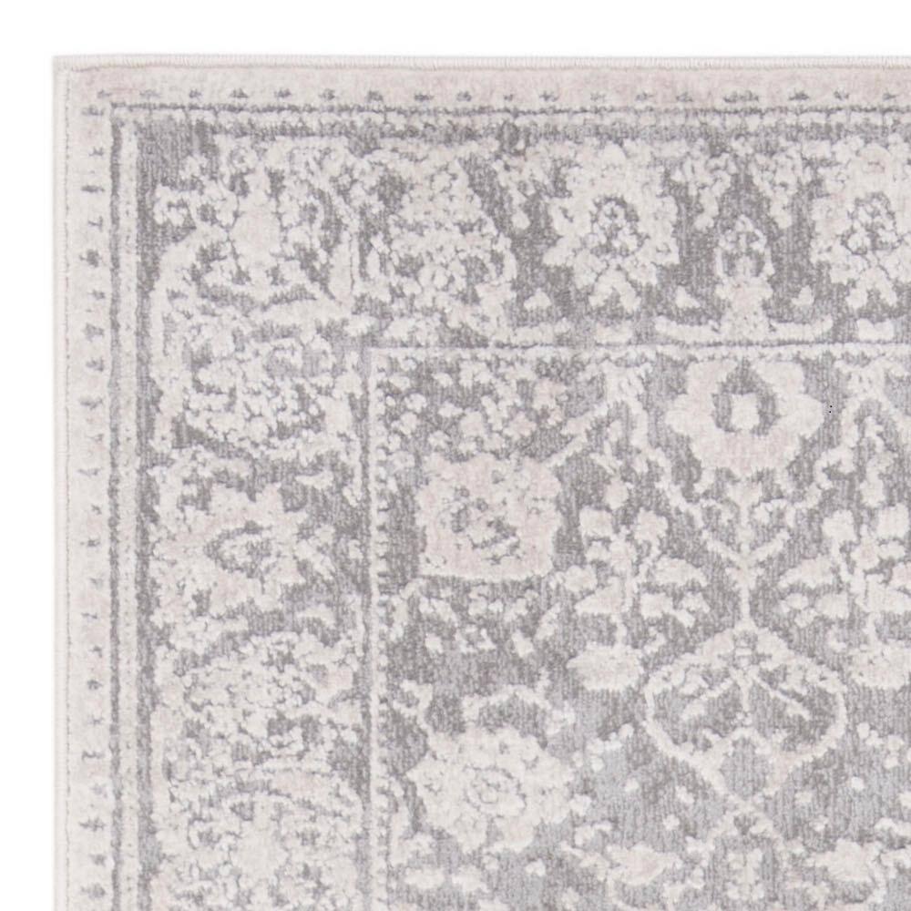 Reflection RFT663 Power Loomed Indoor Runner Rug - 2'3"x6' - Light Grey/Cream - Safavieh