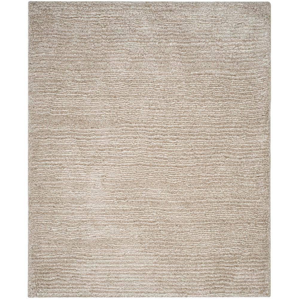 Ultimate Shag SGU211 Hand Tufted Area Rug - Sand/Ivory - 8'x10' - Safavieh.