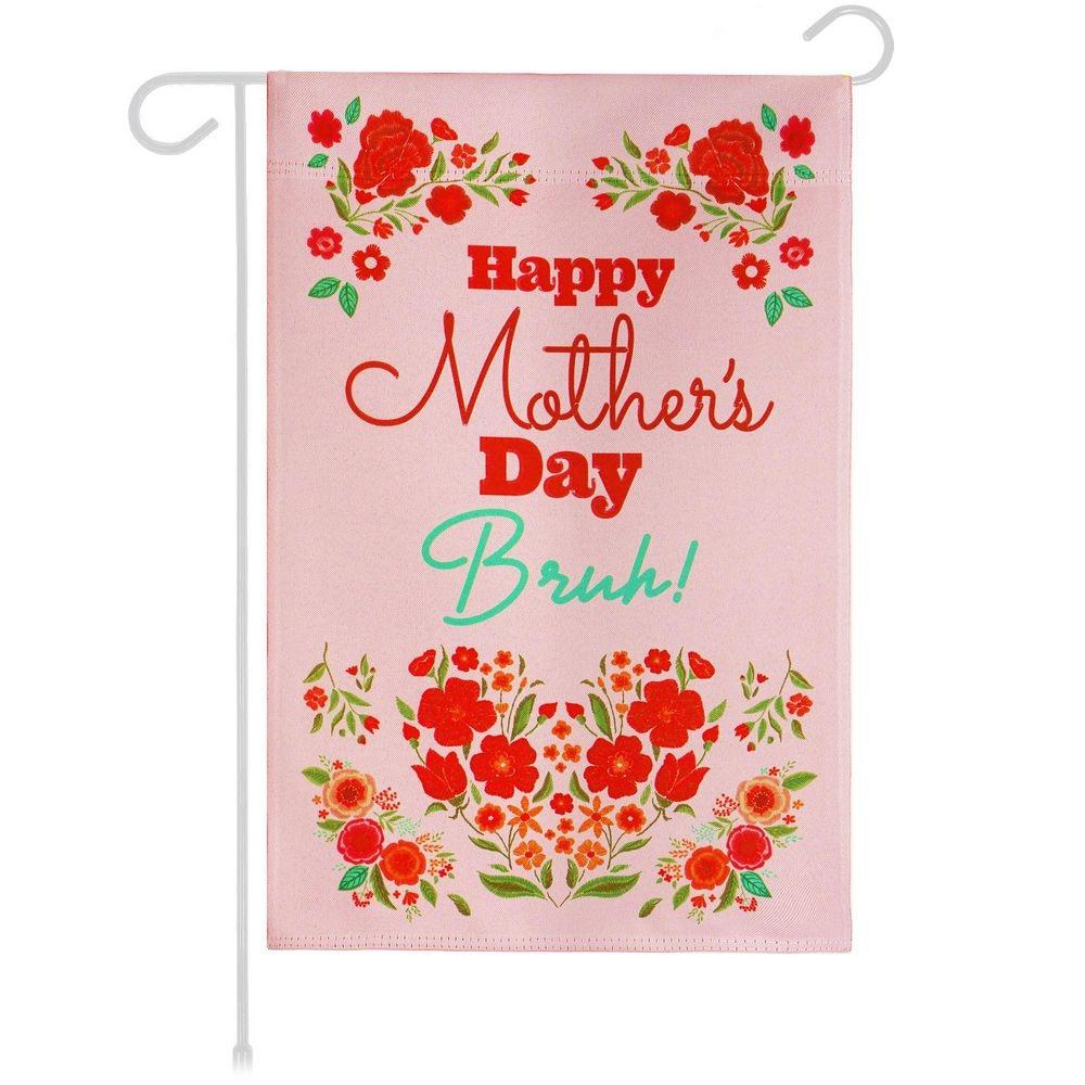 12x18in Multicolor Polyester Happy Mother's Day Garden Flag